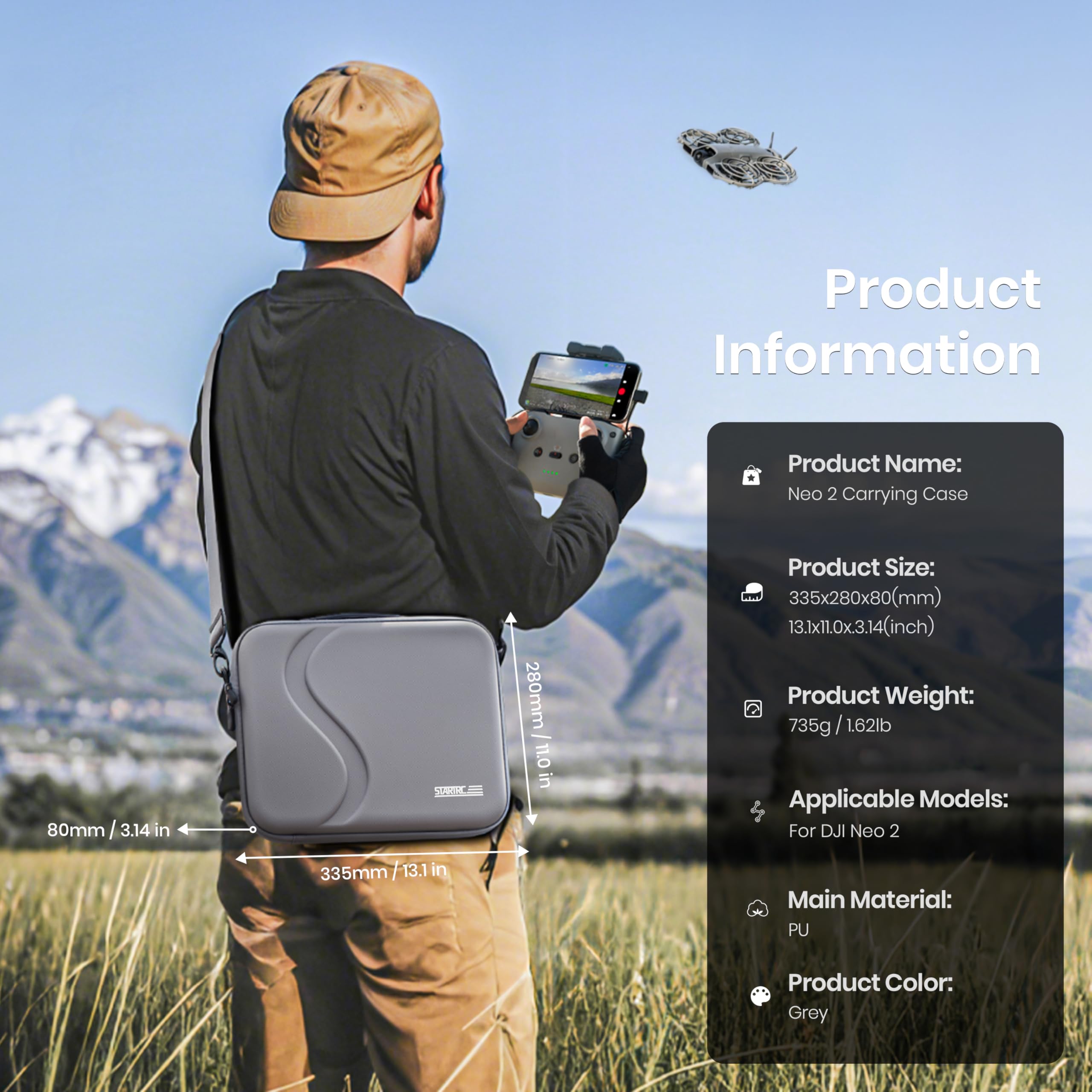 Carrying Case for DJI Neo 2 Ac - огляд і ціна Drone Joystick Cover